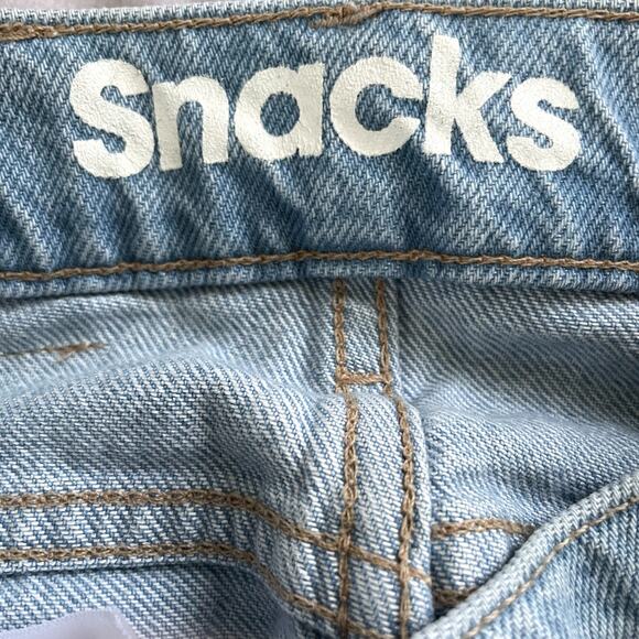 Mother Snacks Skirt The Sugar Cone Denim Maxi Sweet And Sour Light Wash Size 25 - Picture 13 of 13